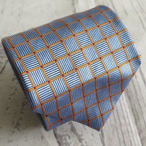 Firenze Uomo Woven Plaids Check Multicolor 100% Silk Neck Tie